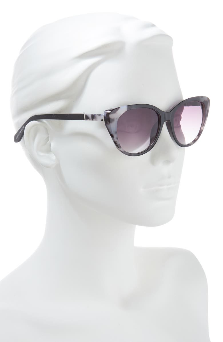 Vince Camuto 53mm Cat Eye Sunglasses, Alternate, color, Black Grey