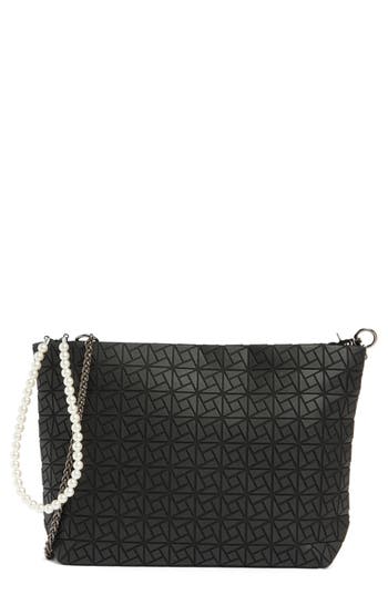 Patrizia Luca Box Pattern Clutch In Black