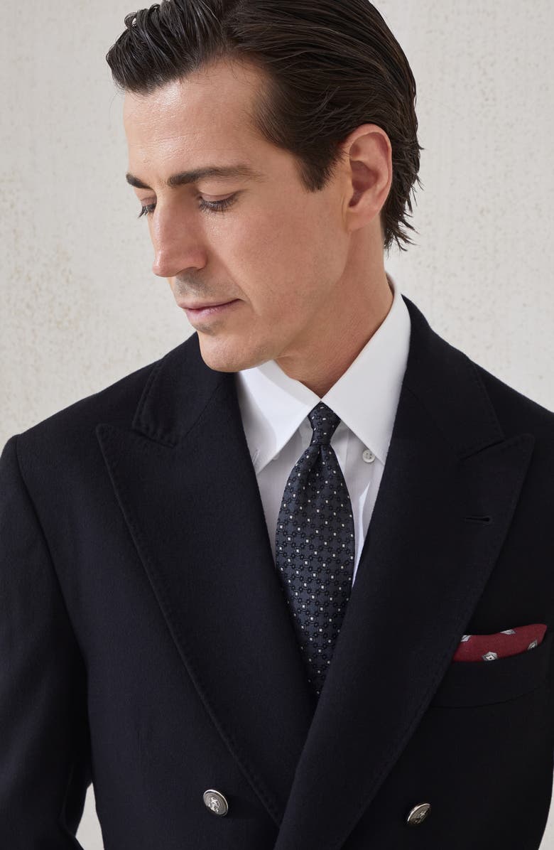 Brunello Cucinelli Necktie with jacquard pattern, Alternate, color, Lead