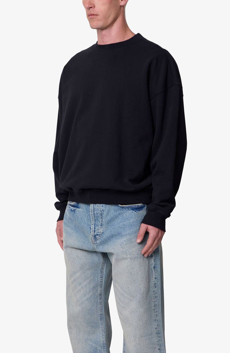 mnml Heavyweight Basic Crewneck Sweatshirt, Alternate, color, Black