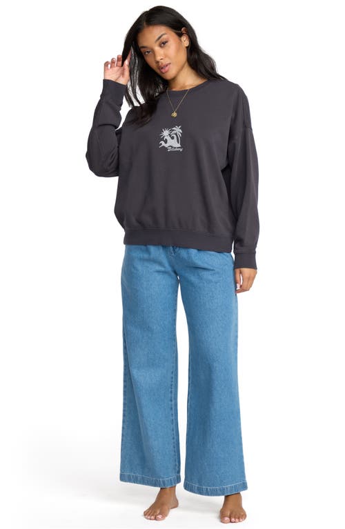 Billabong Echo Crewneck Sweatshirt In Black