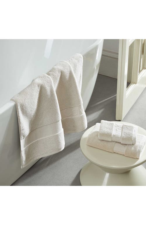 Calvin Klein Home Iconic 3-piece Towel Set In Neutral