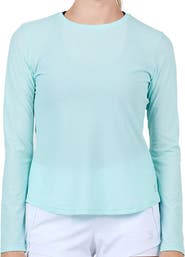Sofibella Staples Womens Long Sleeve Tennis Shirt