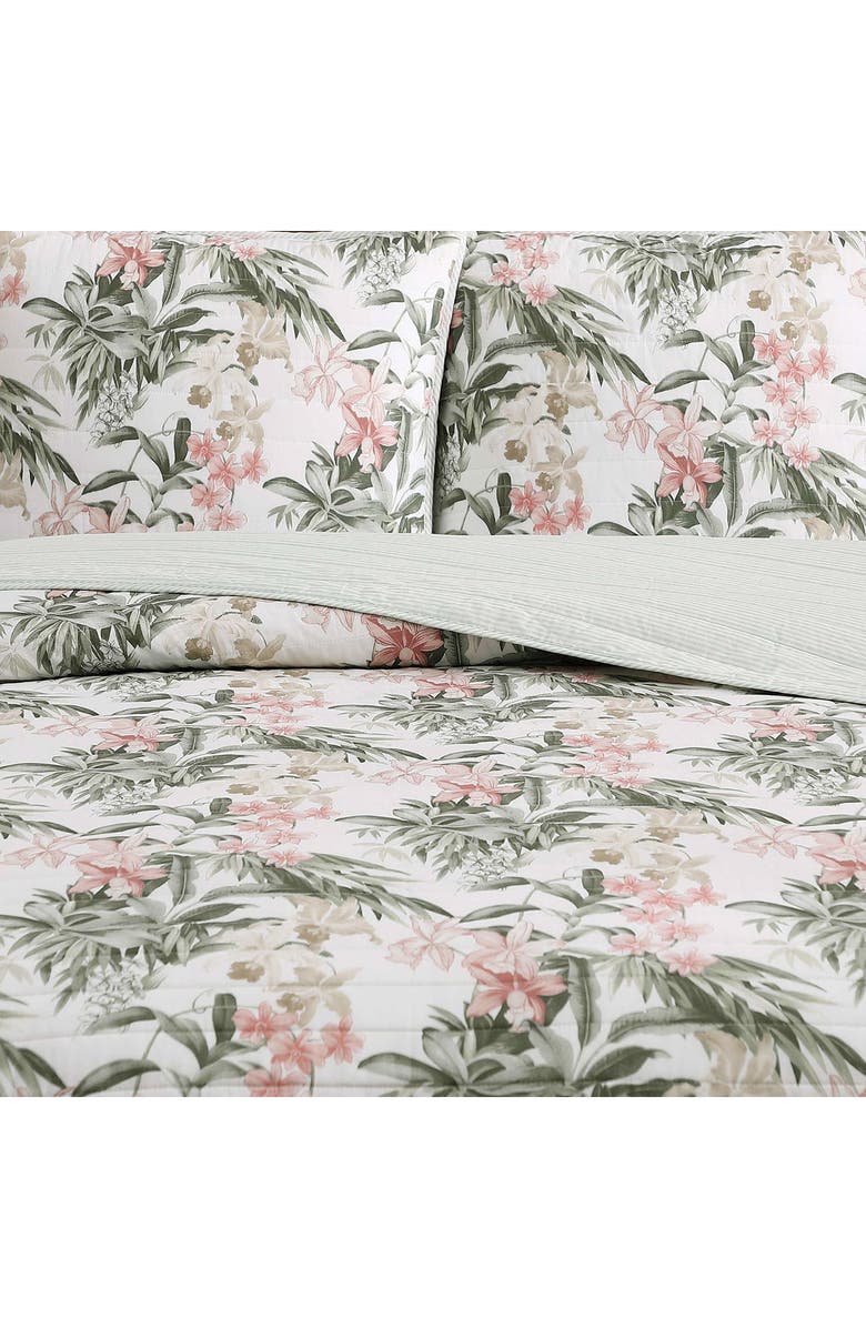 Tommy Bahama Island Orchid Quilt & Sham Set, Alternate, color, Light Pastel Pink