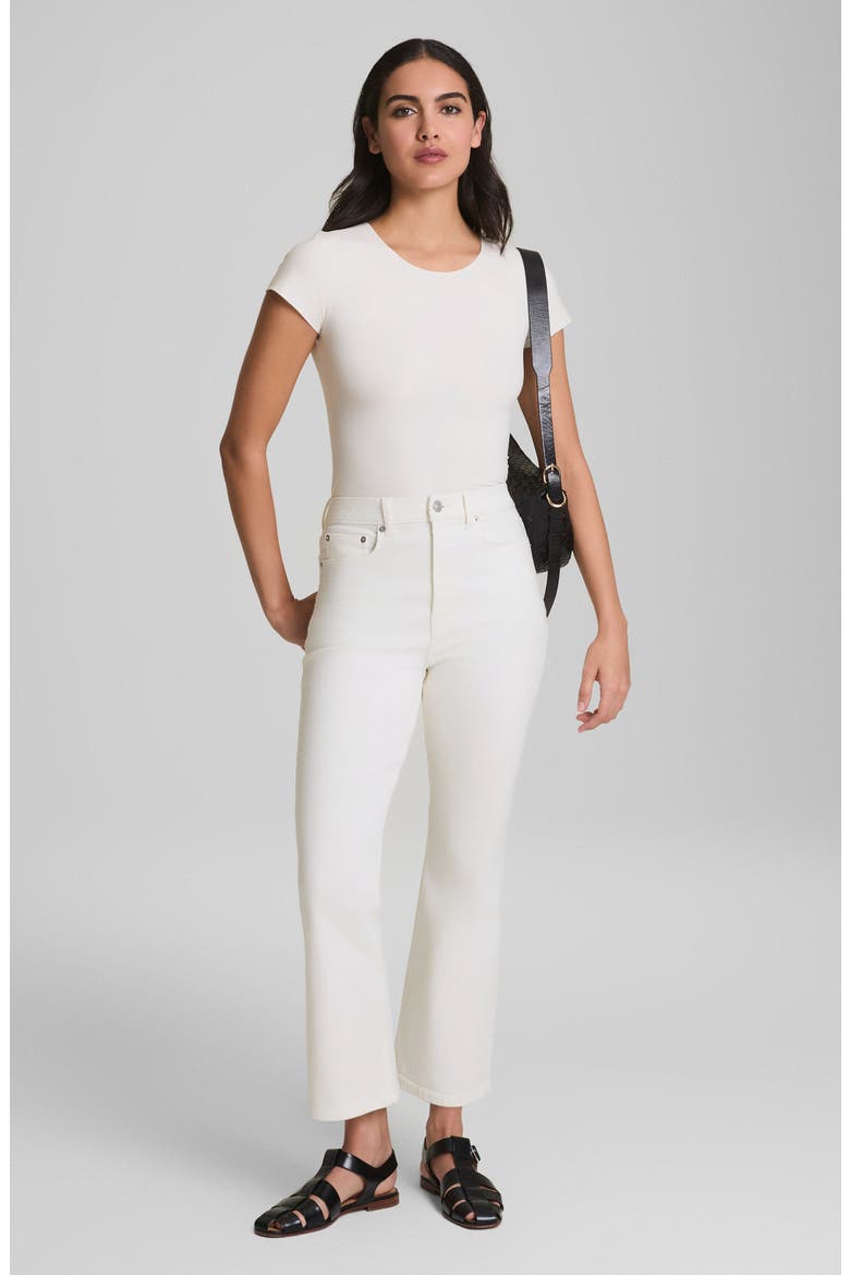 SPANXsculpt™ ReDefine High Rise Kick Flare Jeans, Alternate, color, LINEN