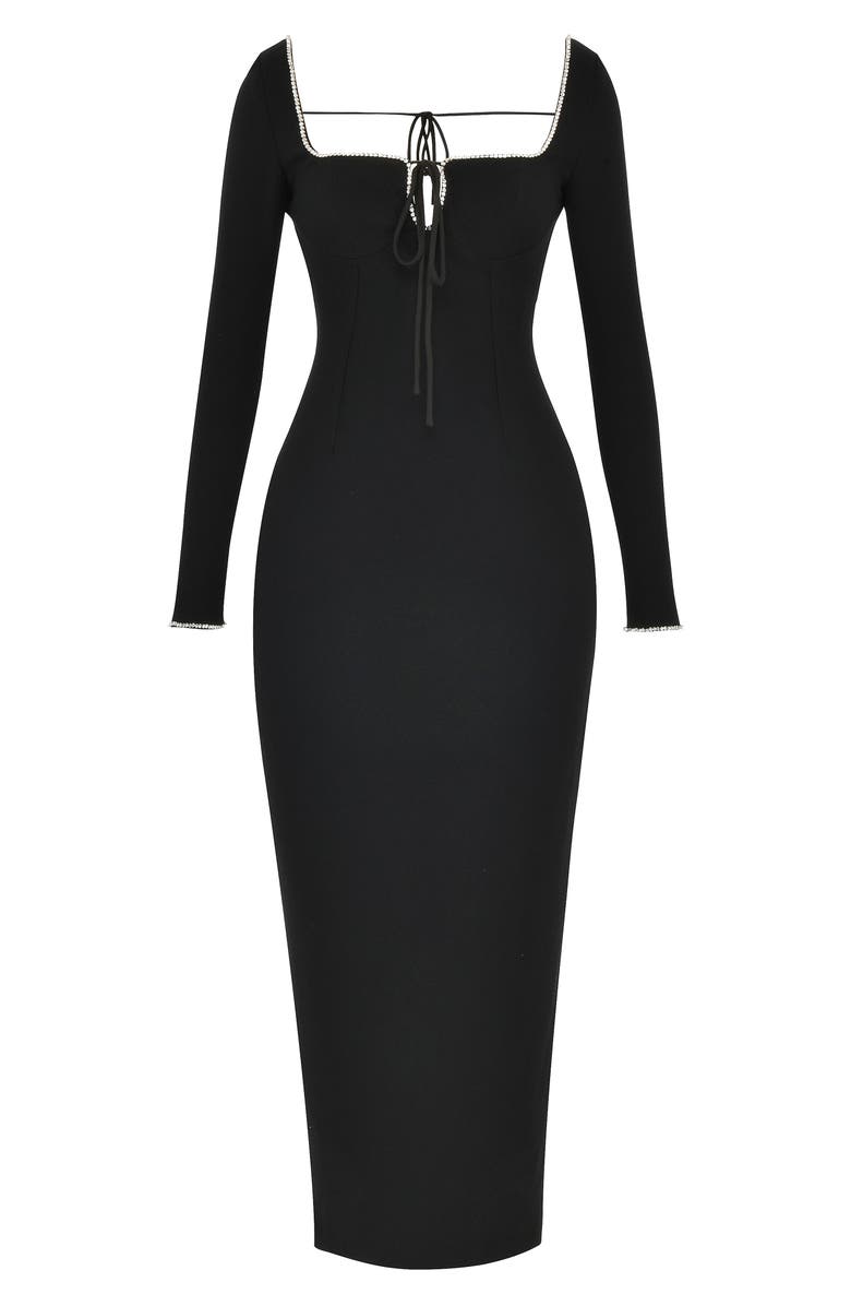 HOUSE OF CB Rosa Embellished Long Sleeve Dress, Alternate, color,