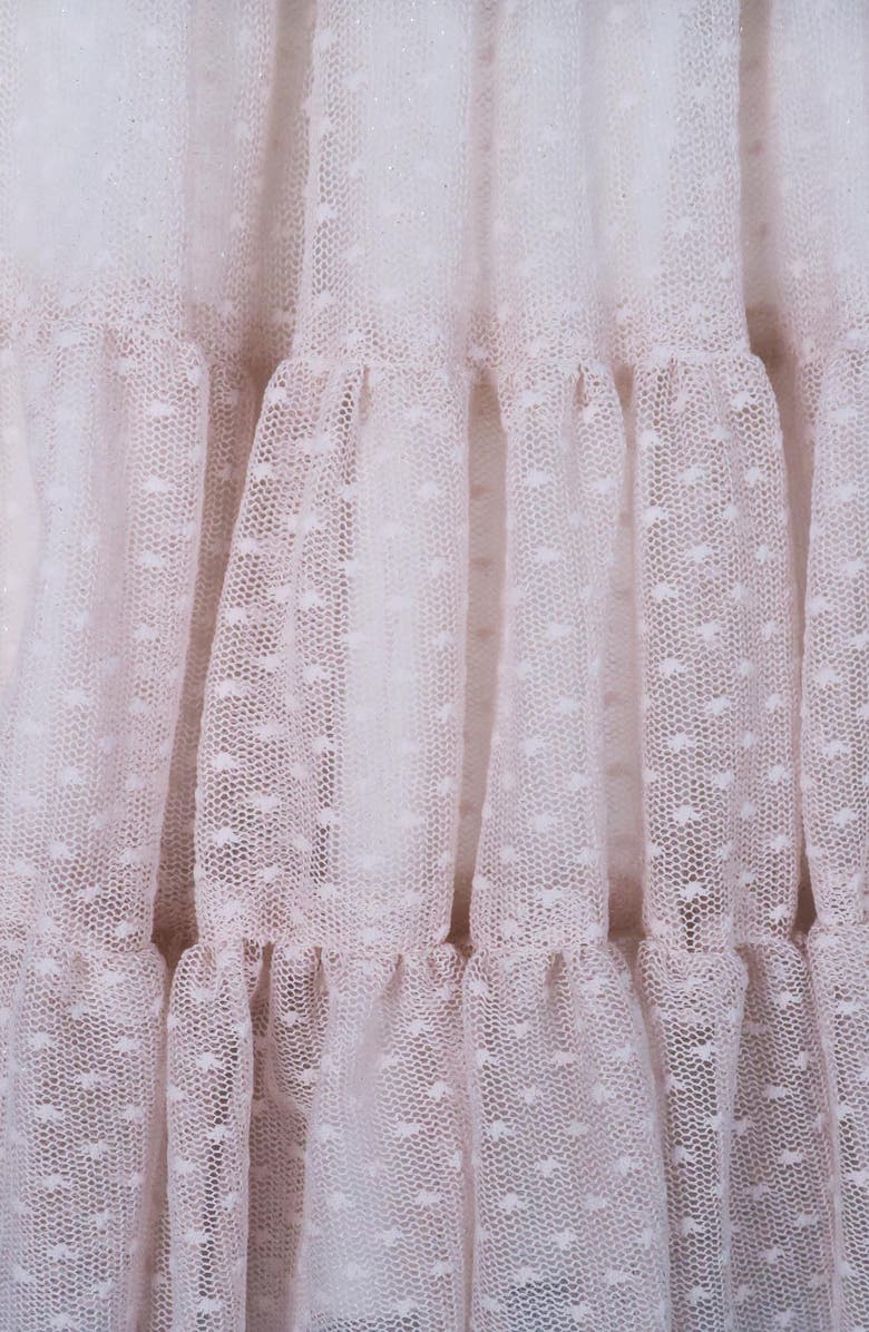 Zunie Kids' Long Sleeve Tulle Twofer Dress, Alternate, color, 