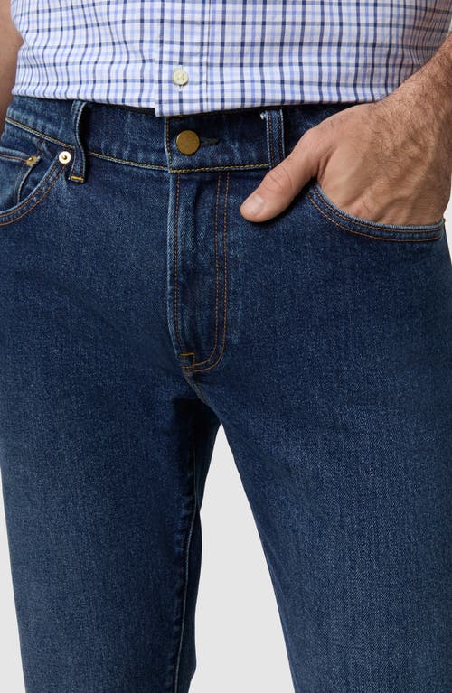 Sid Mashburn Clift Straight Leg Jeans In Medium Wash Stretch Denim