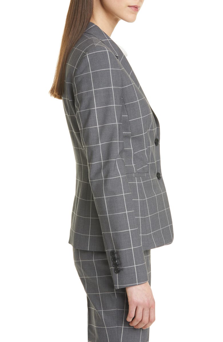 BOSS Julea Windowpane Check Jacket, Alternate, color, 