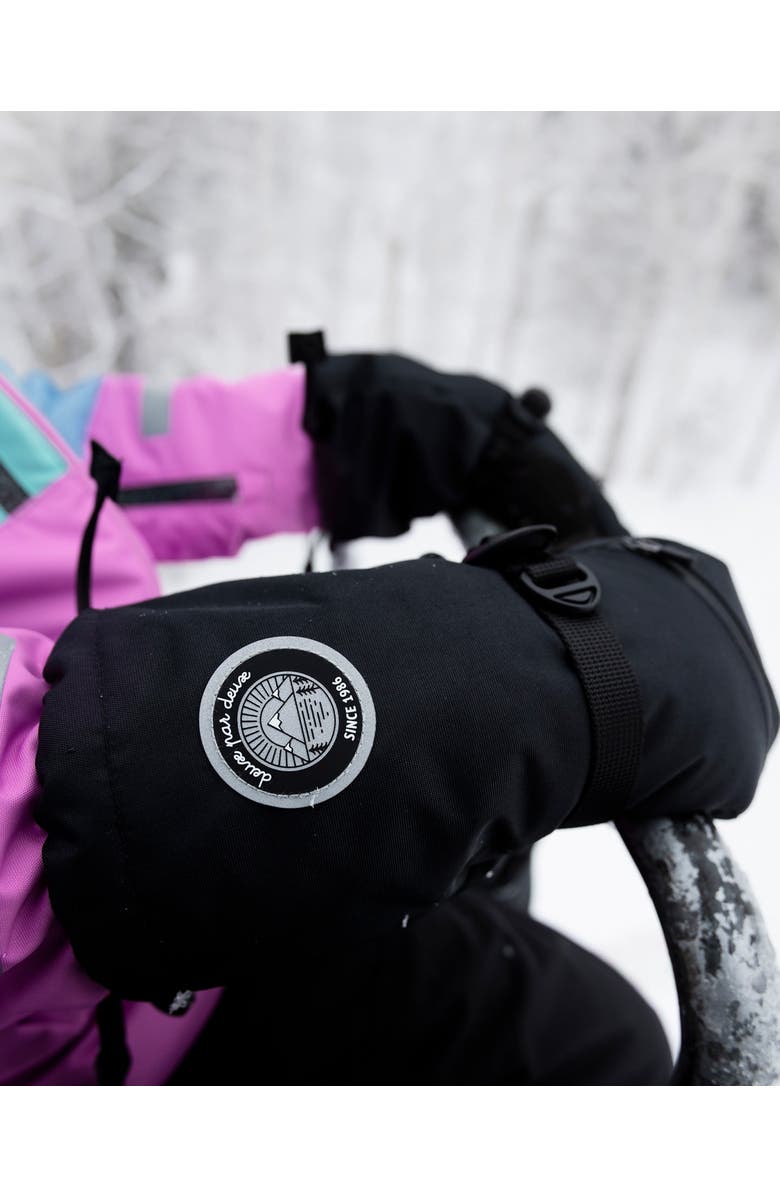 Deux par Deux Kids Unisex Winter Mittens Teknik, Alternate, color, Black