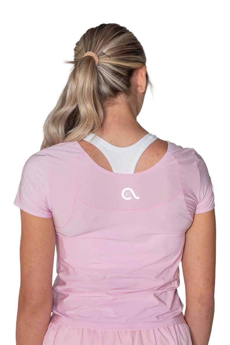 Bounce-It  Pickleball Short Sleeve, Alternate, color, Pink Orchid