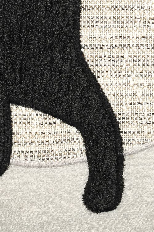 Elaine Smith Unconditional Meow (tail) Handmade Terry Indoor/outdoor Pillow