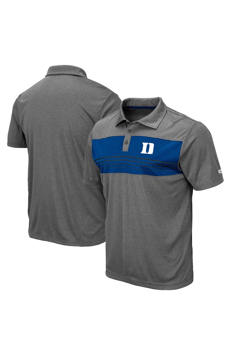 COLOSSEUM Men's Colosseum Heather Gray Duke Blue Devils Smithers Polo, Main, color, Heather Gray