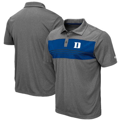 Men's Colosseum Heather Gray Duke Blue Devils Smithers Polo