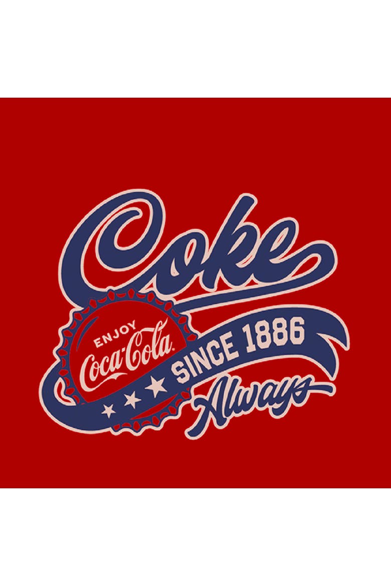 Juniors Coca Cola Always Enjoy Since 1886 T Shirt, Alternate, color, Red
