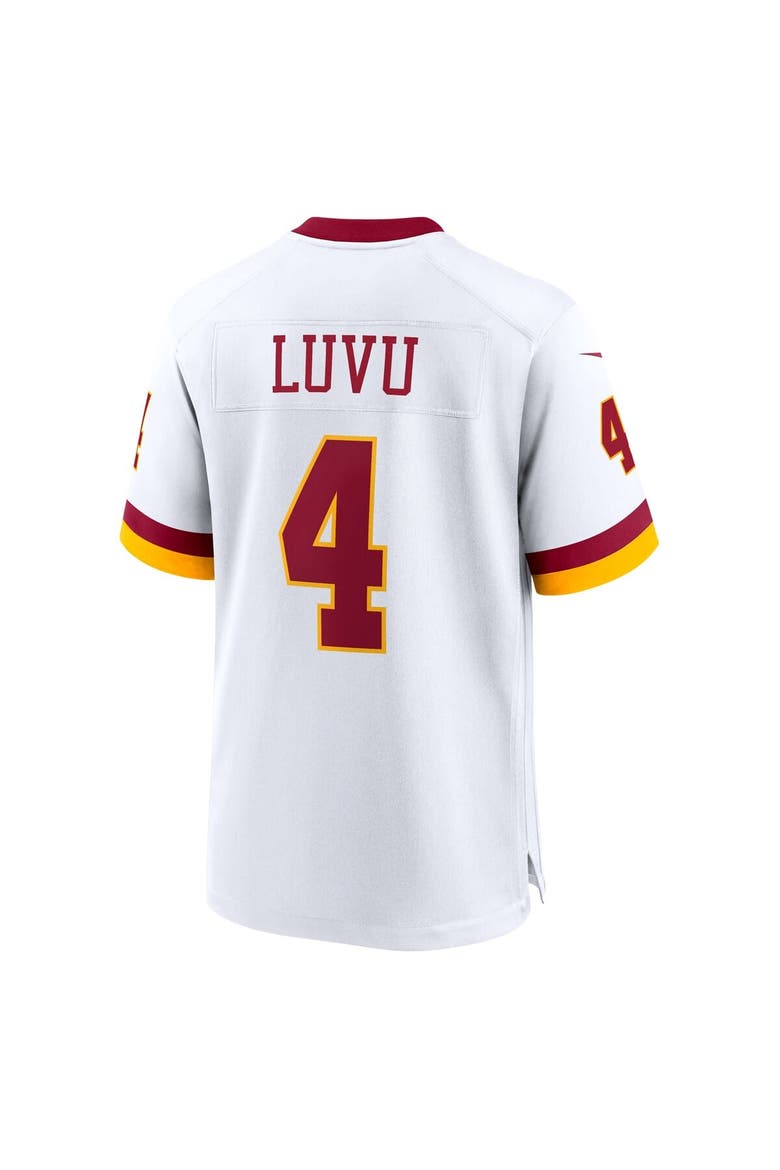 Men's Nike Frankie Luvu White Washington Commanders Game Super Bowl Era Jersey, Alternate, color, White