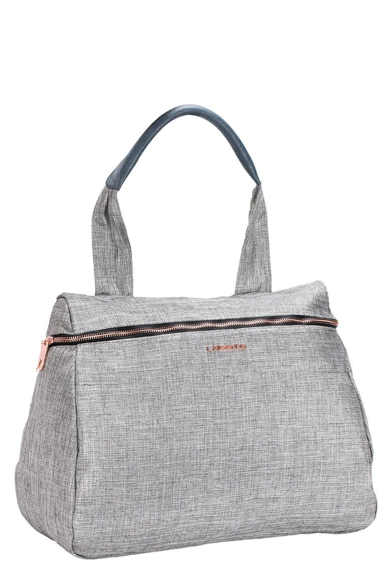 Glam Rosie Diaper Bag, Main, color, ANTHRACITE GLITTER