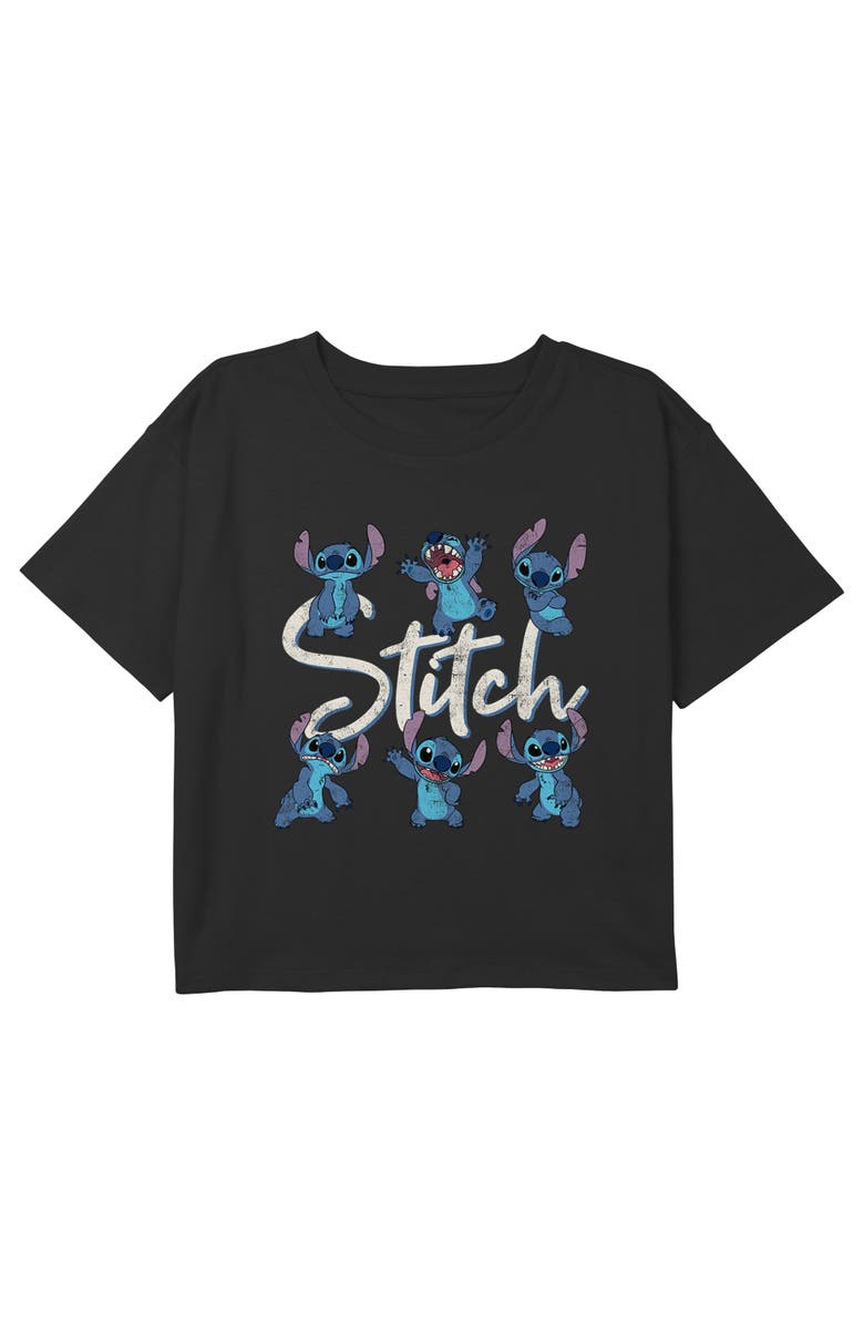 Lilo & Stitch Girl's Lilo & Stitch Many Distressed Poses Graphic T-Shirt, Main, color,