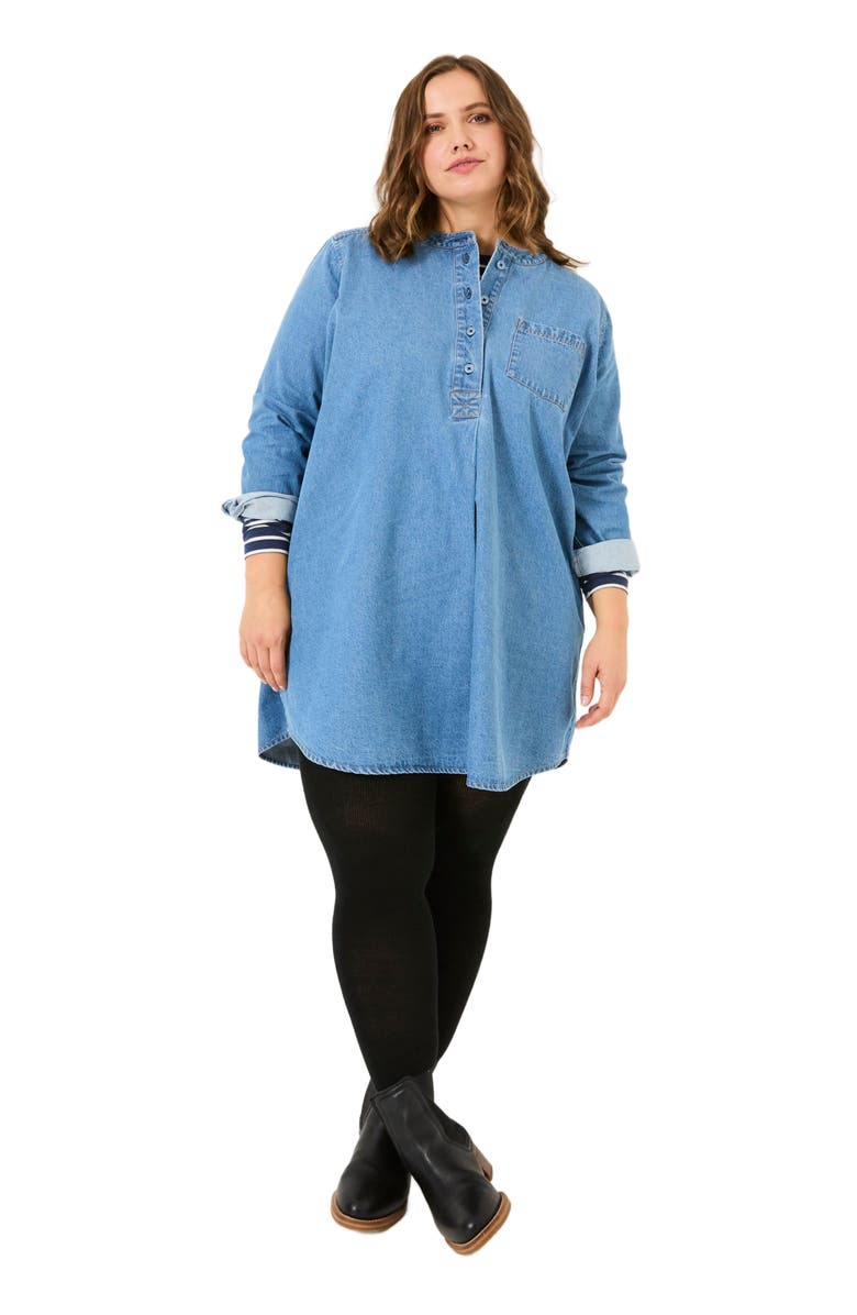 FatFace Plus Size Aida Denim Tunic, Alternate, color,