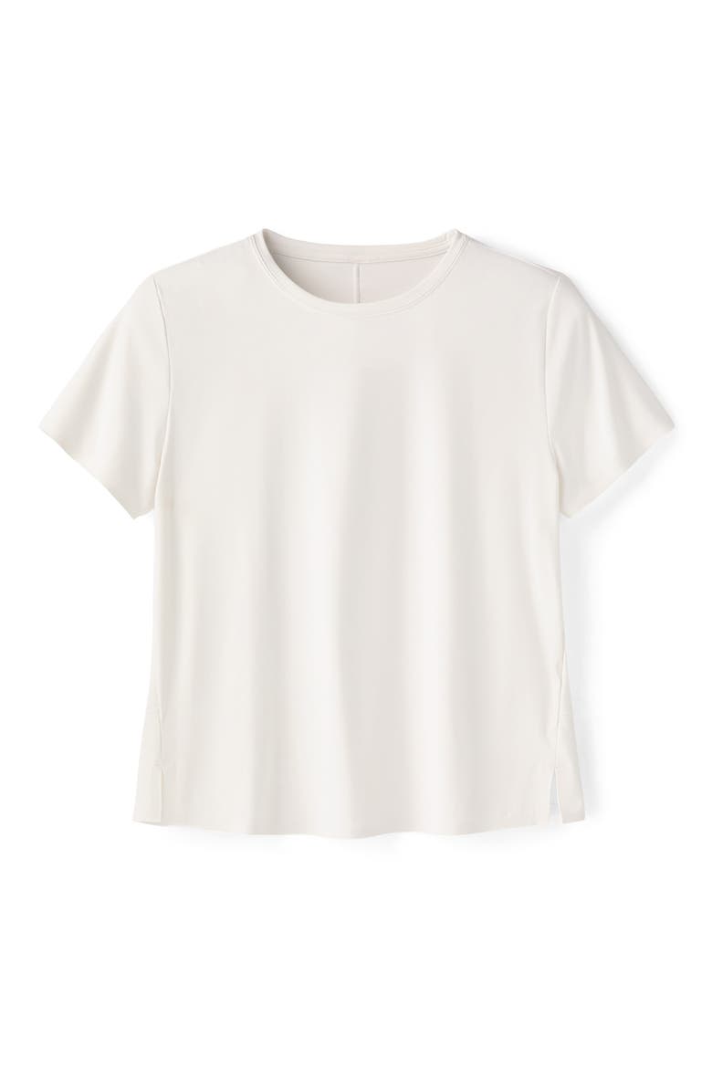 Serene Performance T-Shirt, Alternate, color, SNOW WHITE