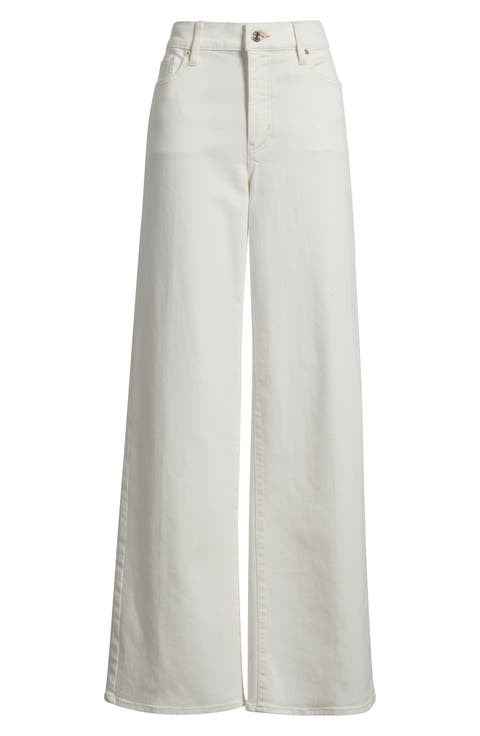Long Le Slim Palazzo High Waist Wide Leg Jeans (Au Natural Clean)
