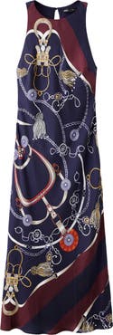 MANGO Chain Link Print Sleeveless Dress