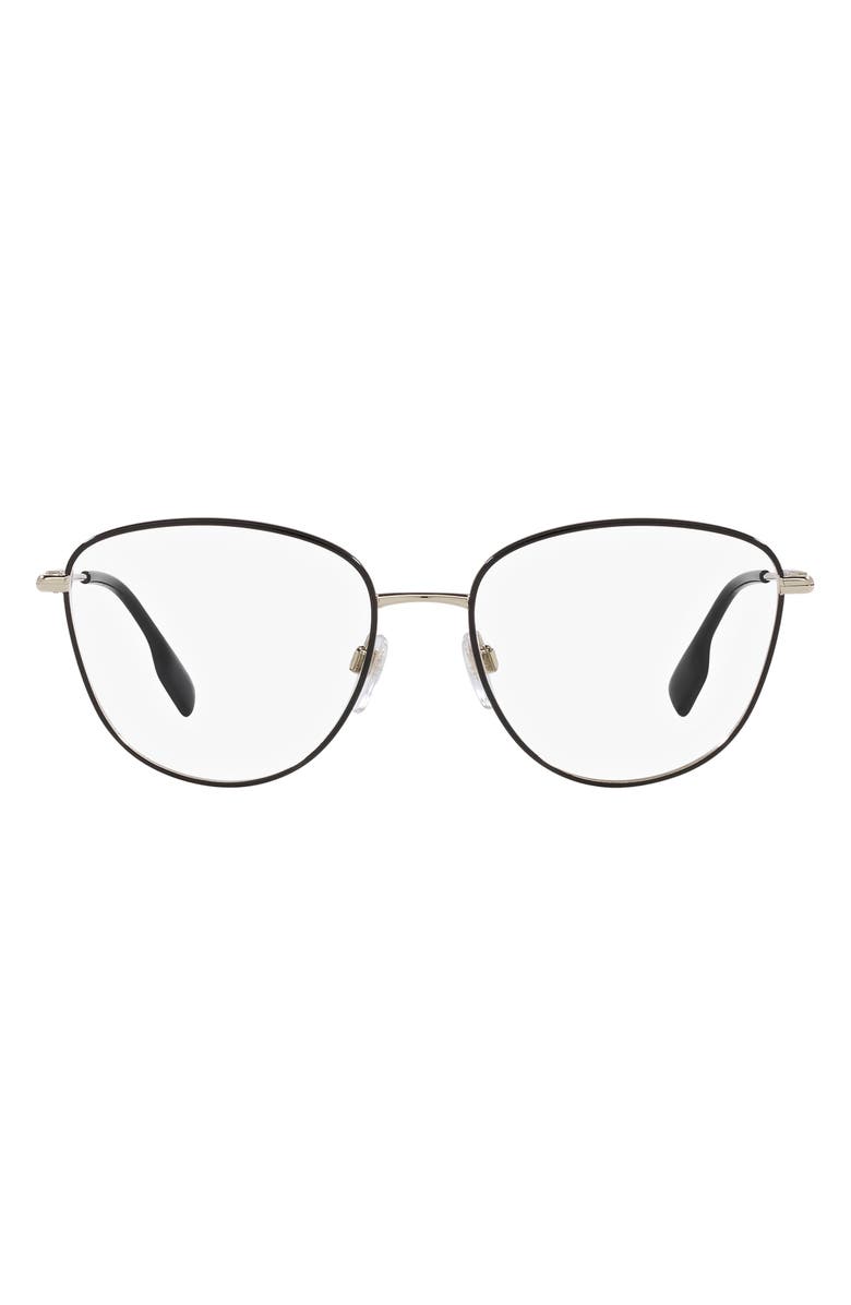 Burberry Virginia 53mm Phantos Optical Glasses, Main, color, Black