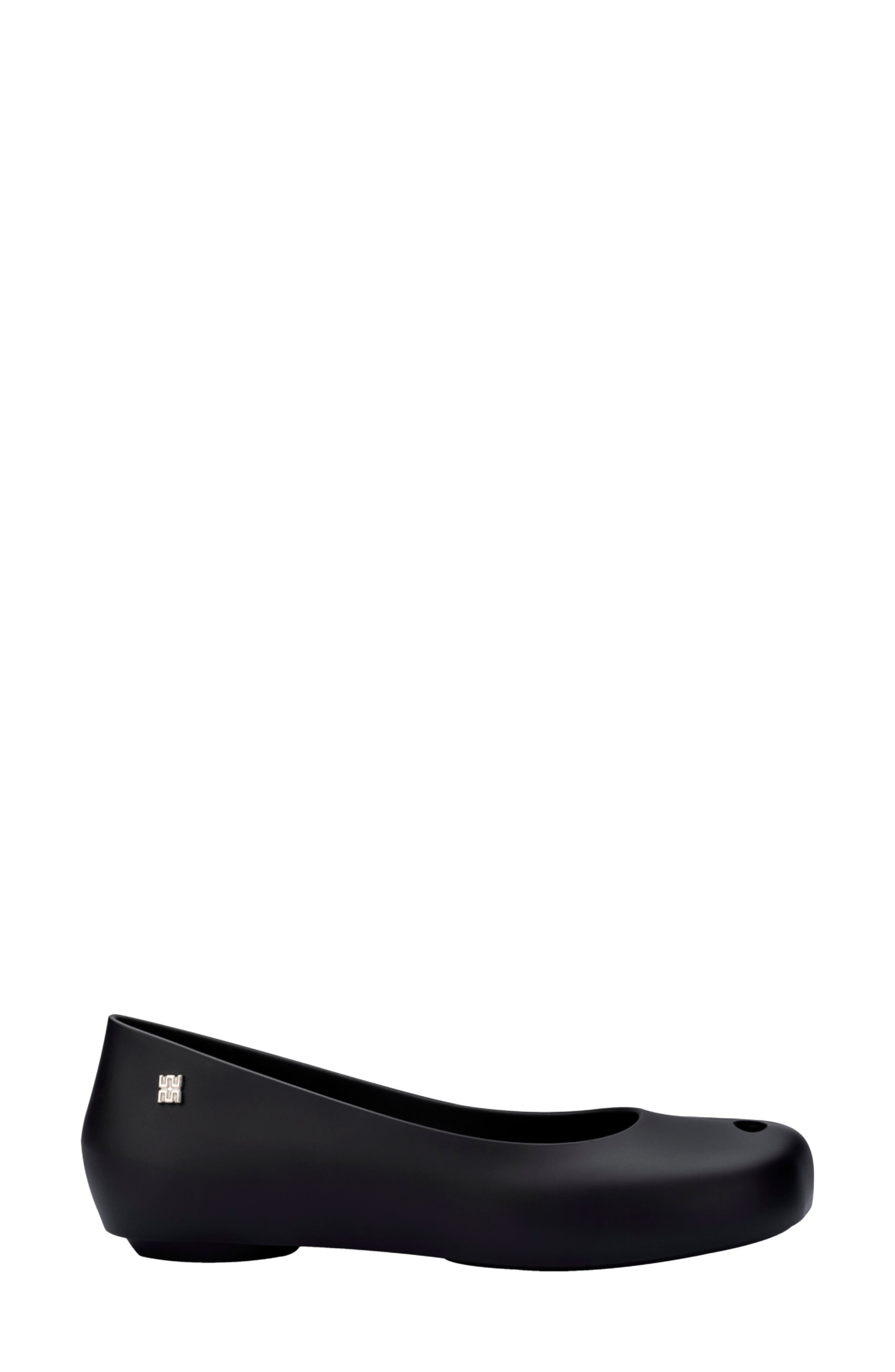 Melissa Ultragirl Futura Flat, Alternate, color, Black