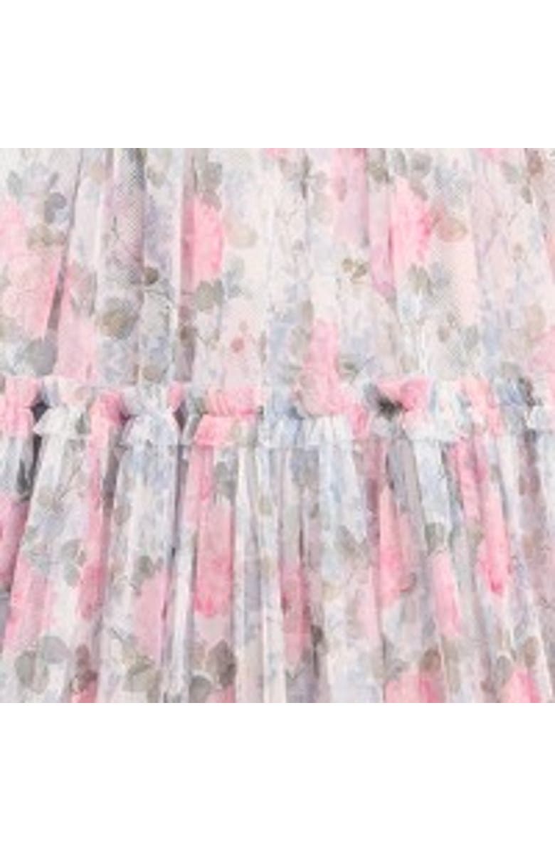 Needle & Thread Camille's Garden Long Sleeve Kids Dress, Alternate, color, Moonshine