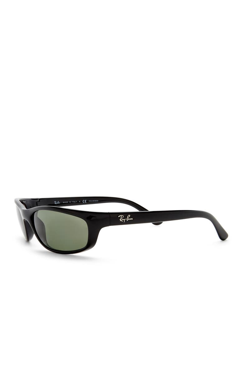 Ray-Ban Polarized 57mm Wrap Acetate Sunglasses, Alternate, color, 