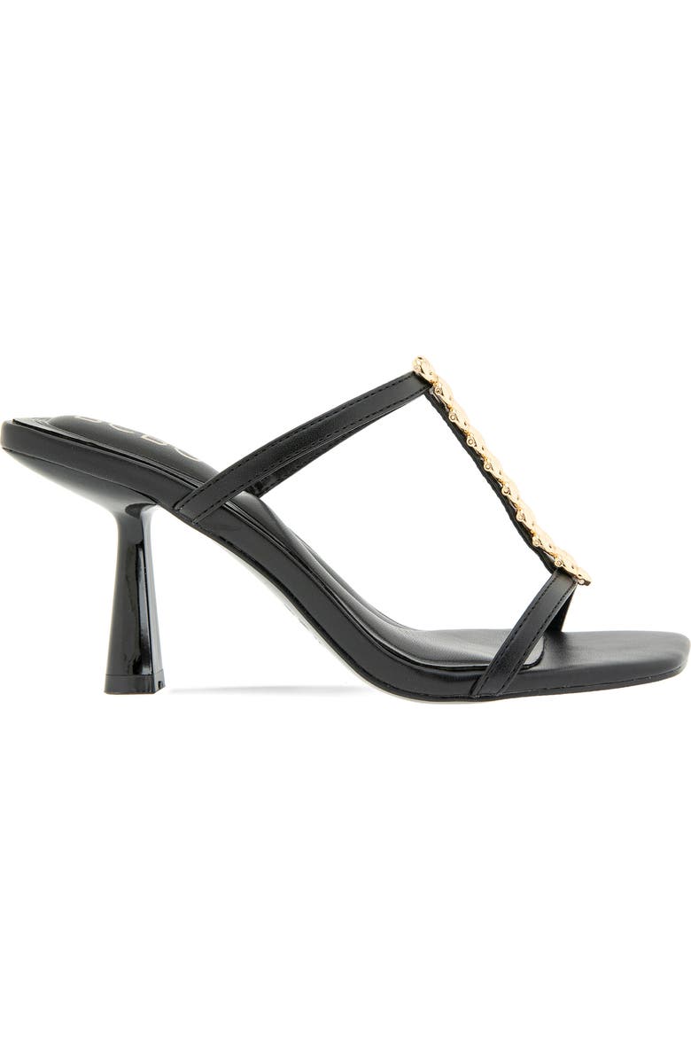 BCBGeneration Ratina Chain Trim Sandal, Alternate, color, Black