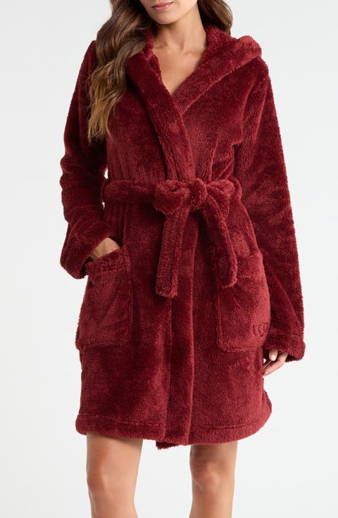 Aarti Faux Shearling Hooded Robe