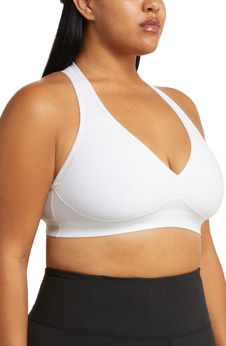 Beyond Yoga Lift Your Spirits Sports Bra, Alternate, color, Cloud White