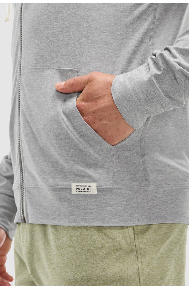 Peloton Dreamblend Full Zip, Alternate, color, Light Heather Grey