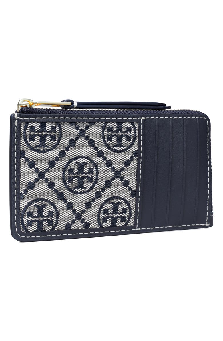 Tory Burch T Monogram Zip Card Case, Alternate, color, 