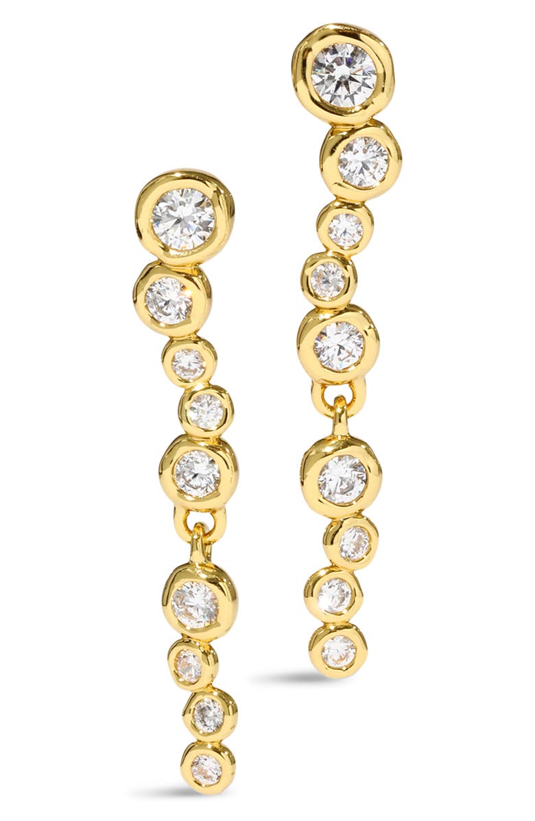 Alexis Bittar Asterales Linear Drop Earrings, Main, color, Yellow Gold/ Stones