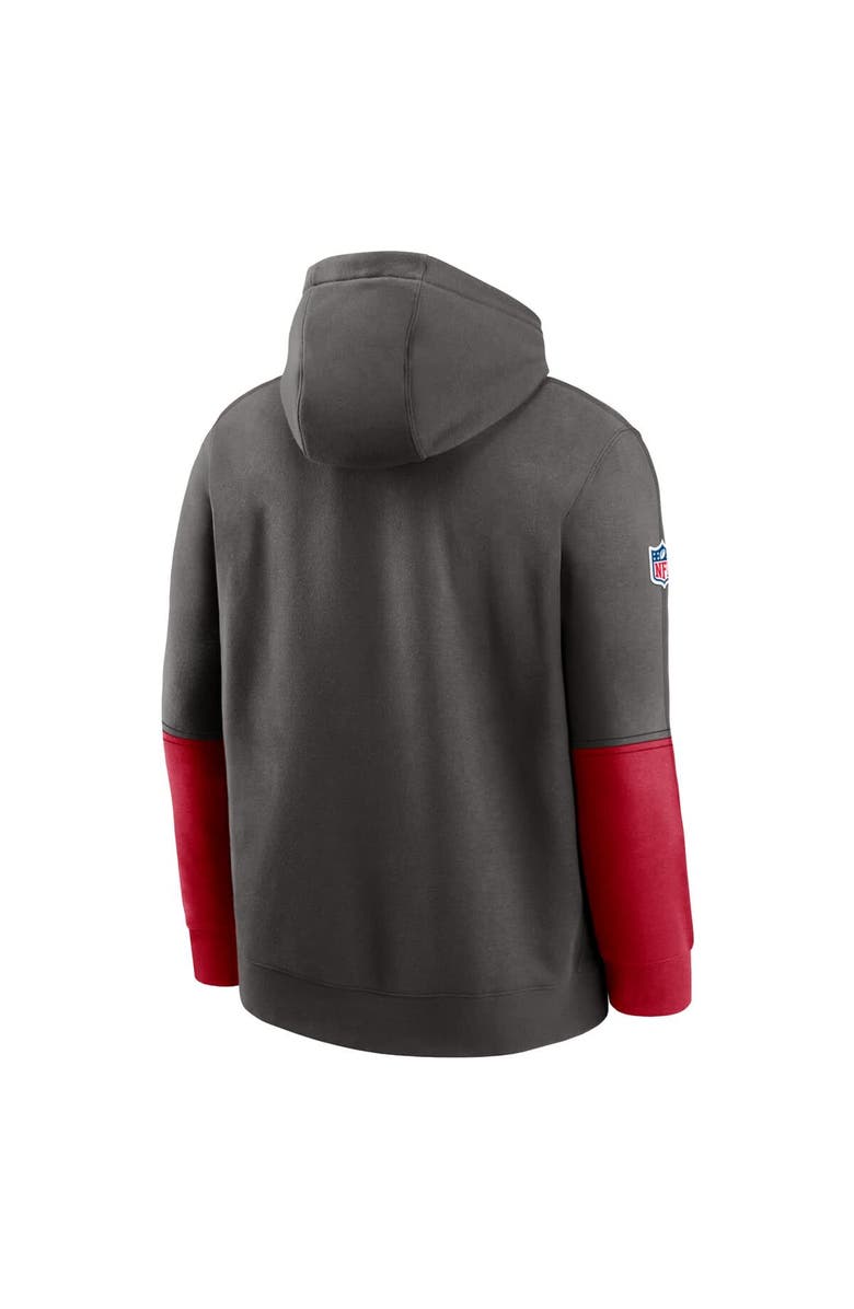 Nike Men's Nike Pewter Tampa Bay Buccaneers 2024 Sideline Club Pullover Hoodie, Alternate, color, Pewter