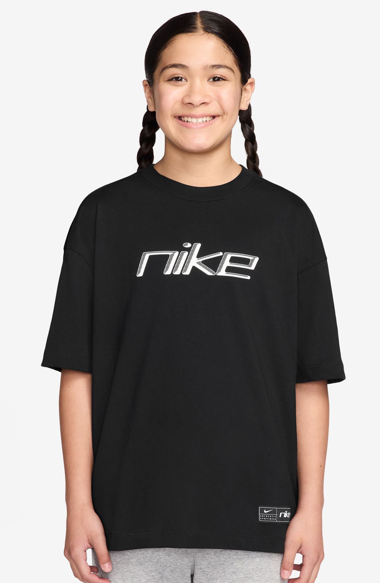 Kids' Oversize Cotton Graphic T-Shirt