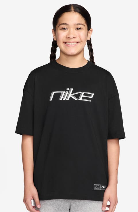 Kids' Oversize Cotton Graphic T-Shirt (Big Kid)