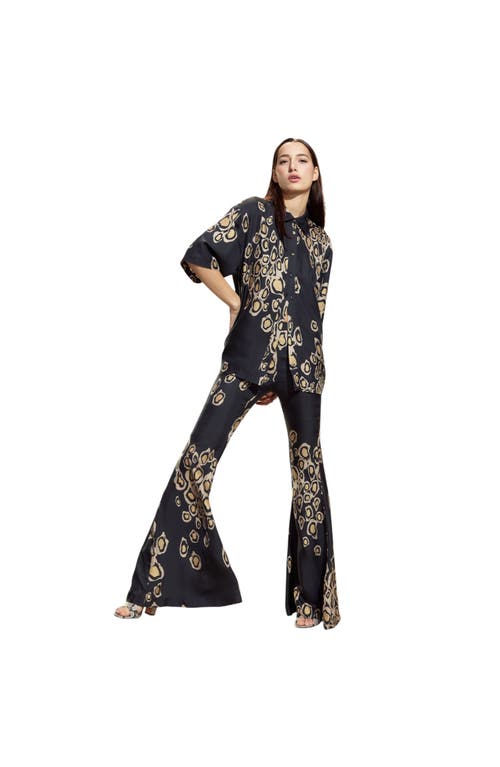Cynthia Rowley Amalfi Flare Pant In Black