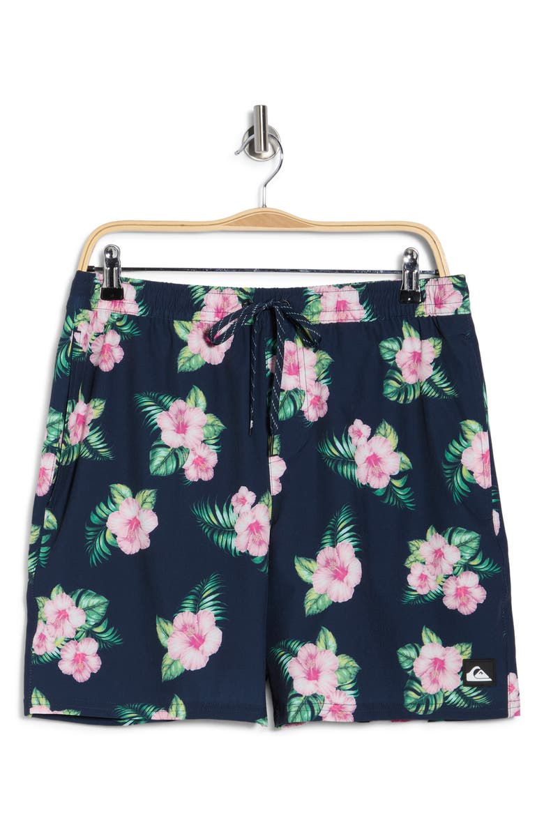 Quiksilver Snorkel Volley Swim Trunks, Main, color, Total Eclipse