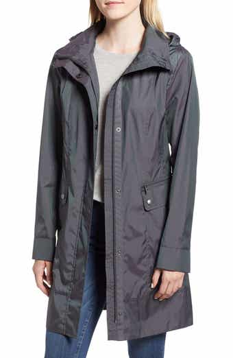 Cole Haan Signature Back Bow Packable Hooded Raincoat
