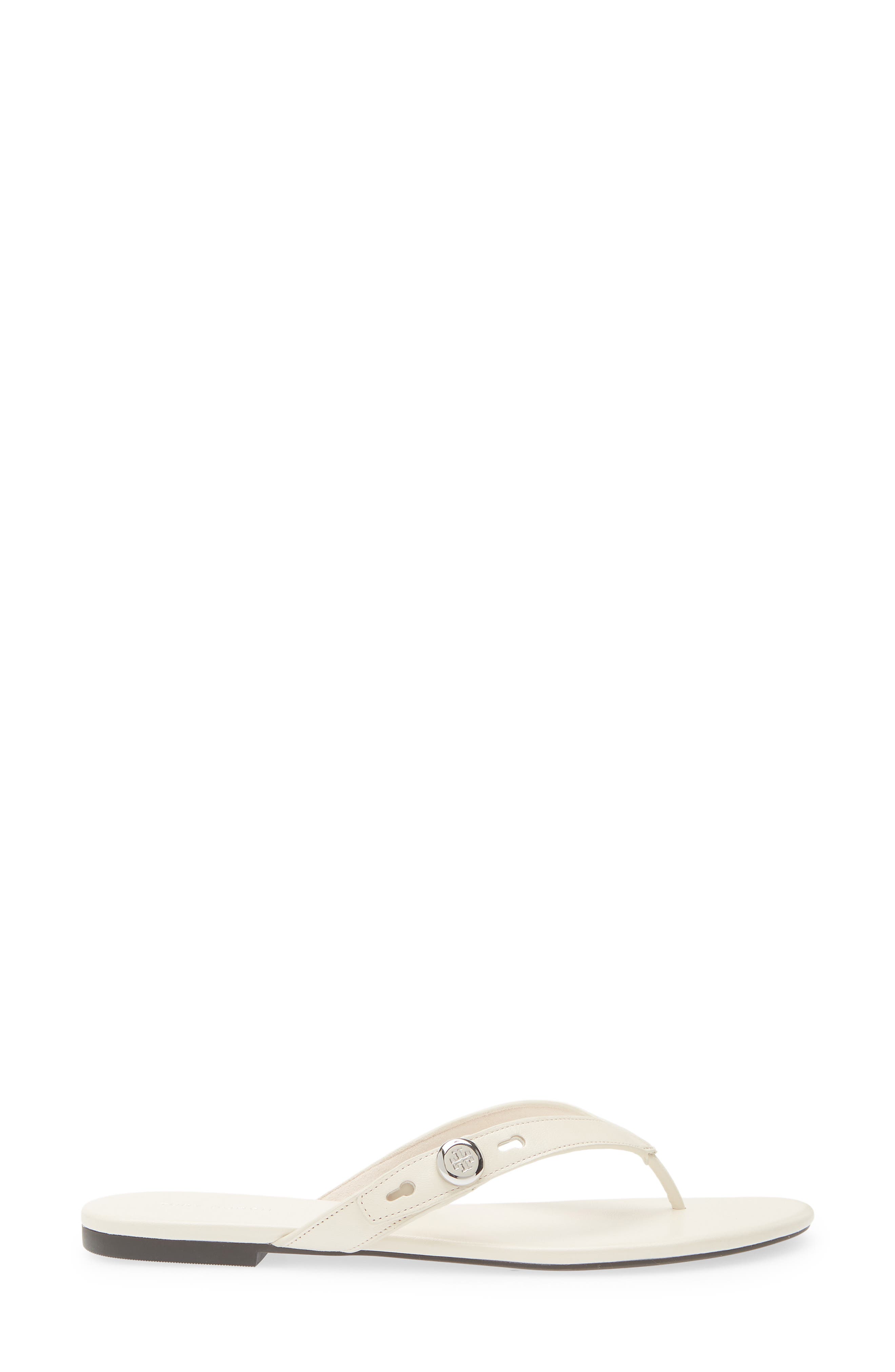 Romy Leather Thong Sandal, Alternate, color, LIGHT CREAM