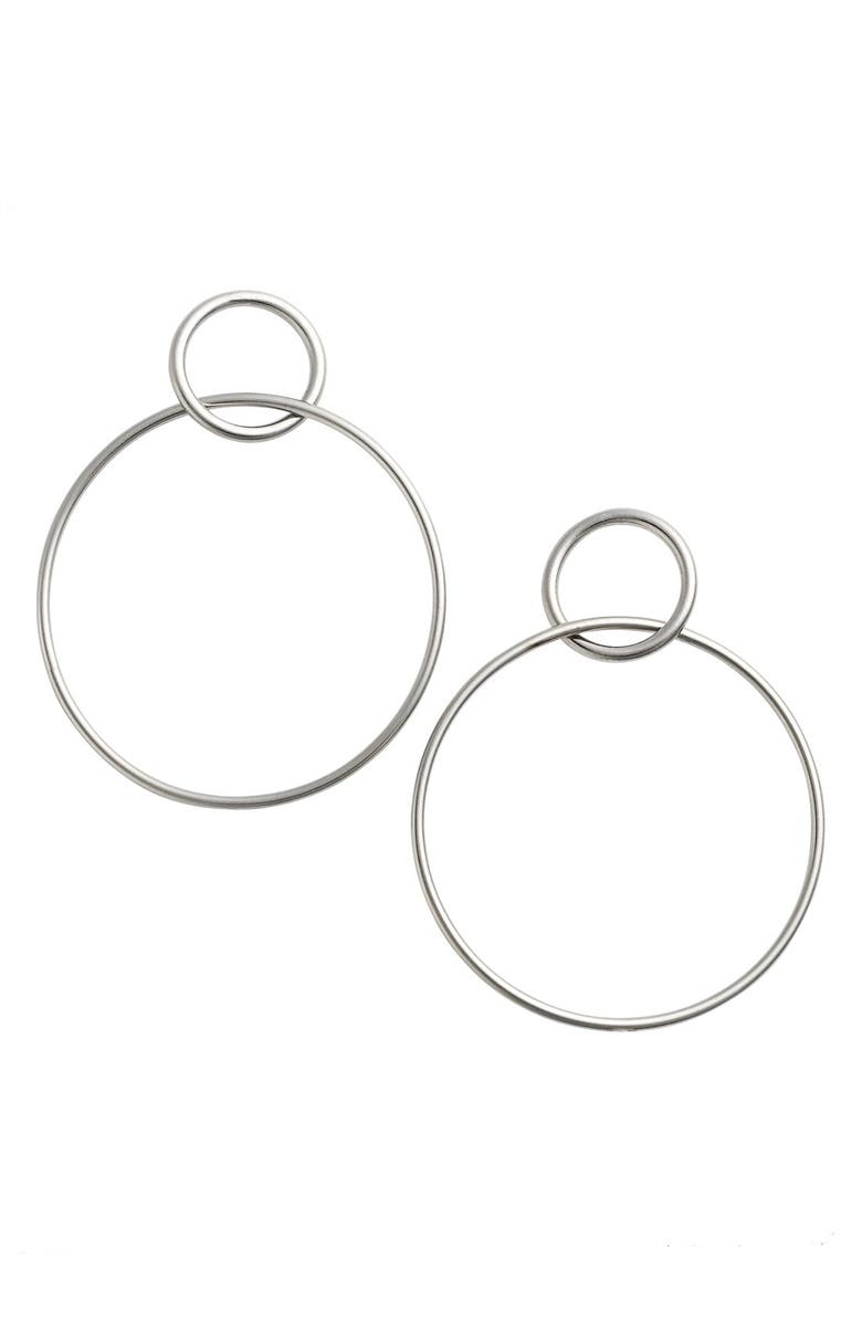 Nordstrom Double Wire Hoop Earrings, Main, color, 
