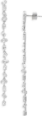 Nordstrom Dainty Mixed Cubic Zirconia Linear Drop Earrings