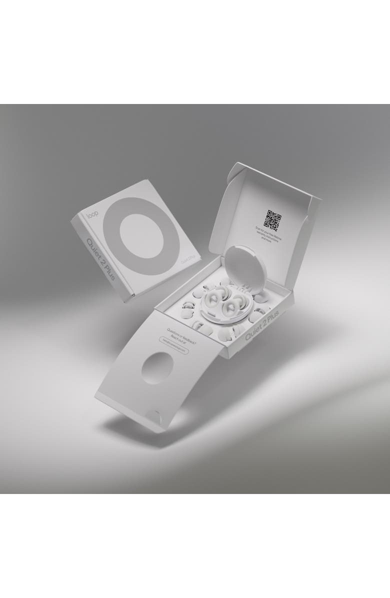 LOOP Quiet 2 Plus Earplugs for Sleep, Focus, Travel & Commutes, Alternate, color, White