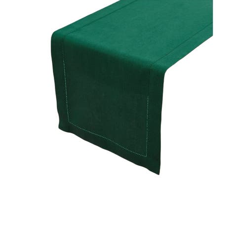 Linen Table Runner - Classic Hemstitch