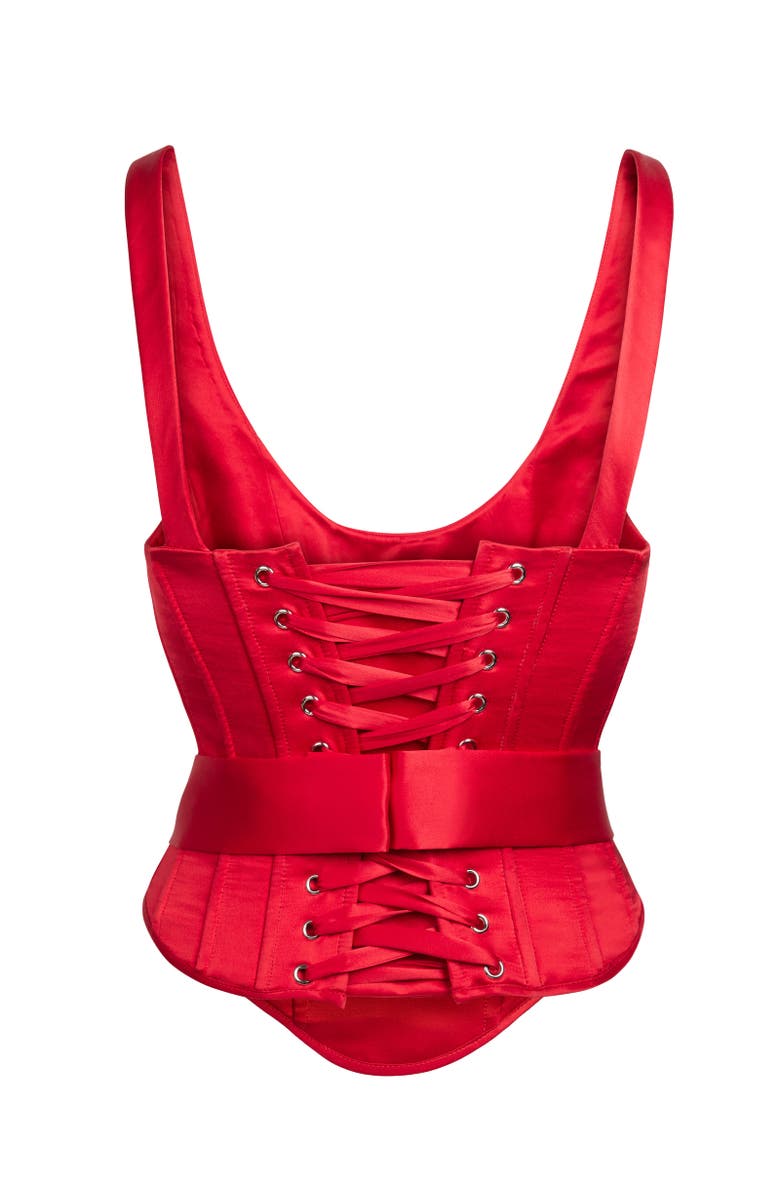 Scarlett Gasque Starlet Corset, Alternate, color, Scarlett Red