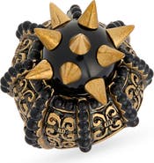 Gucci Faux Pearl & Resin Cocktail Ring