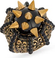 Gucci Faux Pearl & Resin Cocktail Ring